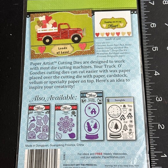 Truck O Goodies Dies By Paper Artist Vintage Truck Christmas Tree - Picture 2 of 2